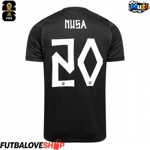 Dres Nórsko Antonio Nusa #20 Preč MS 2026 Krátky Rukáv